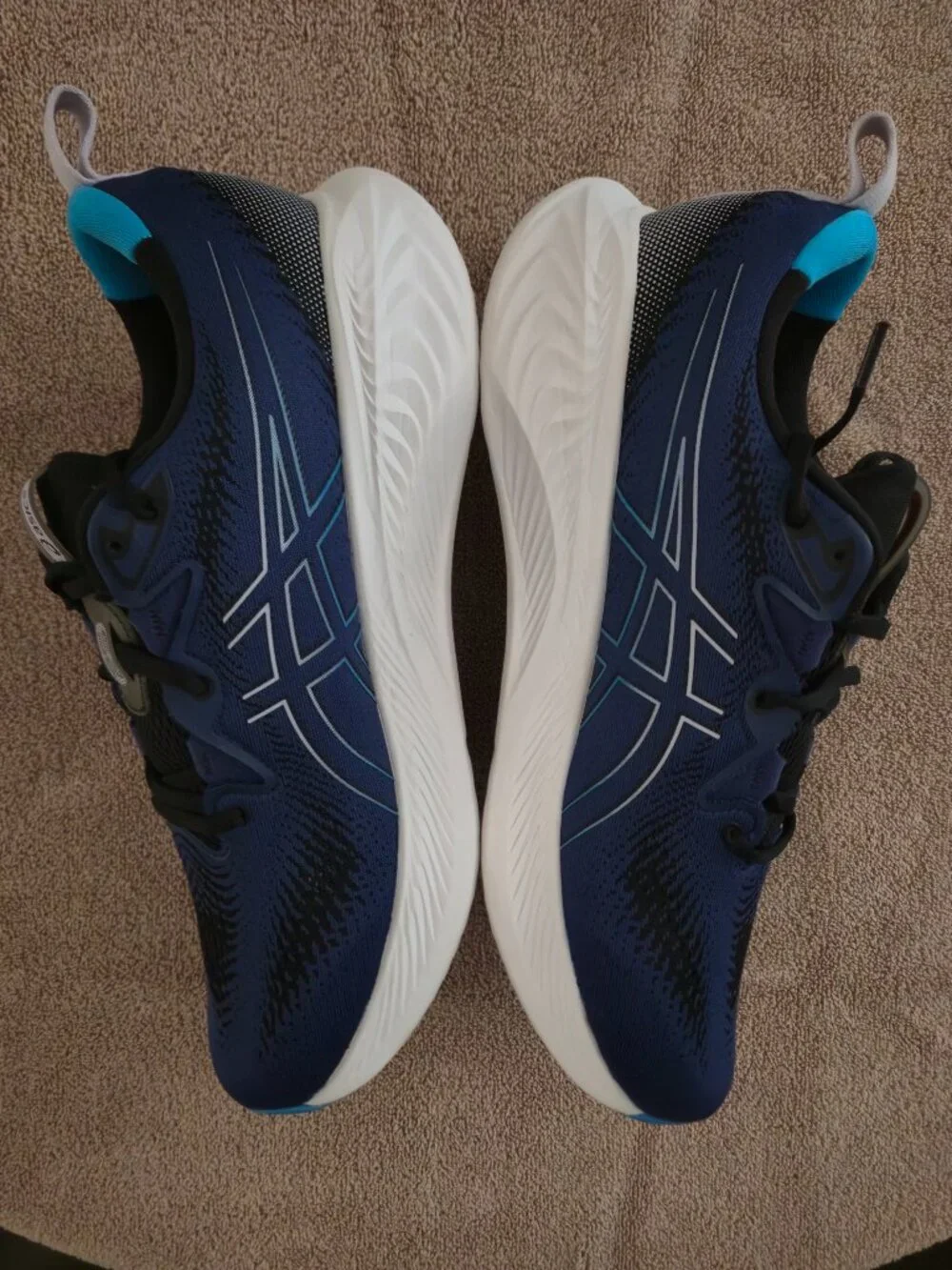 ASICS GEL-Cumulus 25 Running Shoes Indigo Blue Island Blue Men's 14 1011B621 Box